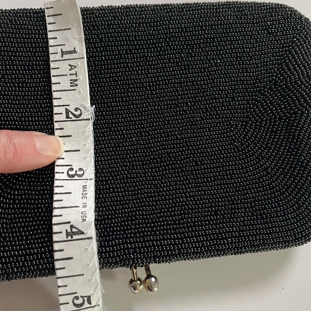 Black Beaded Evening Bag - Picture 11 of 11